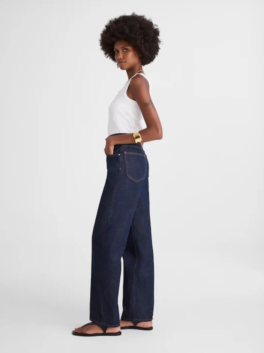 Madewell Dark Indigo Wide-Leg High-Rise Jeans NWOT